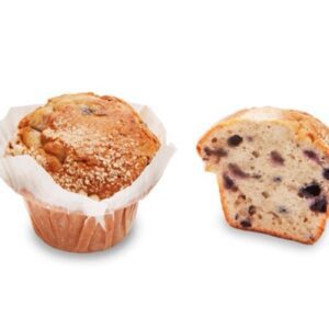 Muffin blueberry crumble